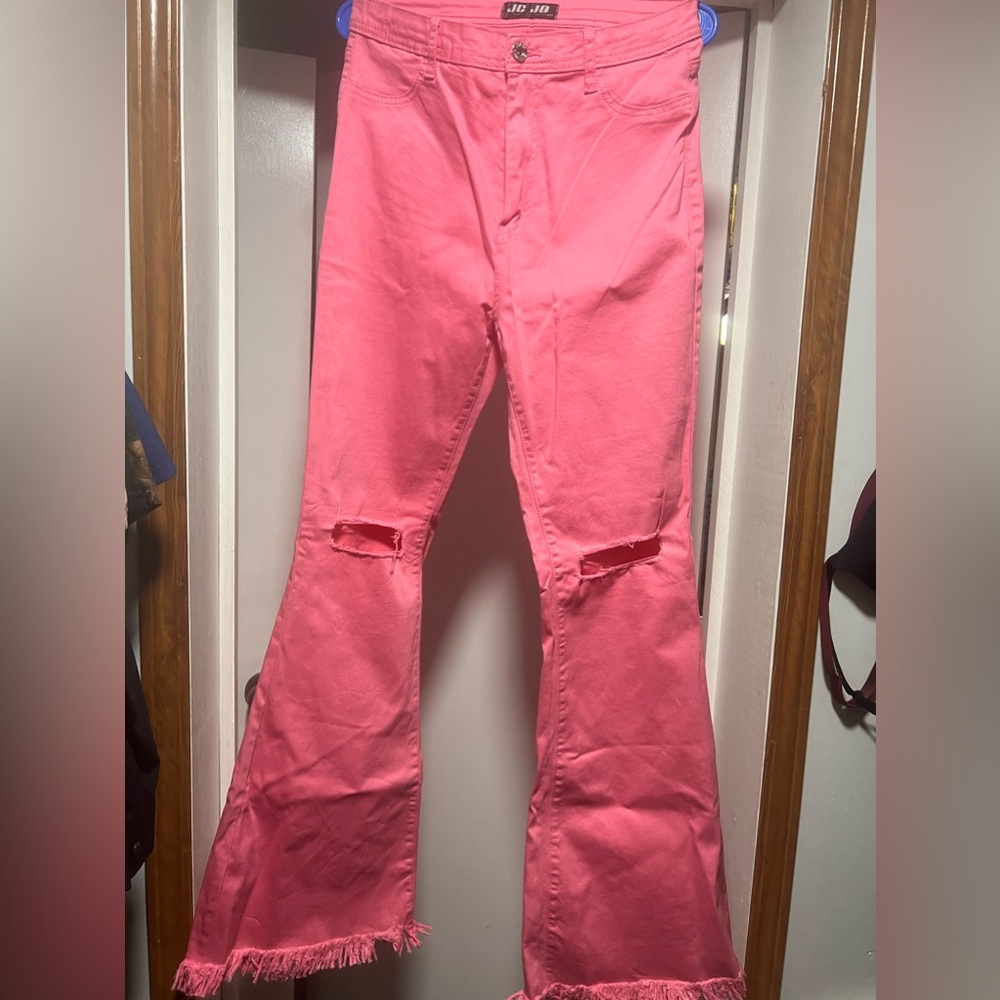JC & JQ Pink flares